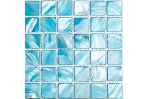 HOBBY ISLAND MOSAICS Mother of Pearl Mosaic Tiles for Arts and Crafts - (BNB2L 115 - 49pcs,BNB2L-115a)