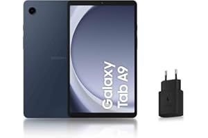 Samsung Galaxy Tab A9 Tablette Android, 64 Go de Stockage, Grand écran de 8.7", Wifi, Son riche, Bleu marine, avec Chargeur secteur rapide 25W inclus (version FR)