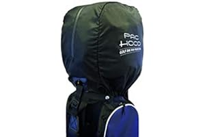 Golfers Club - Pac Hood - housse de pluie - Protection pour sac de golf - Noir - Taille Unique