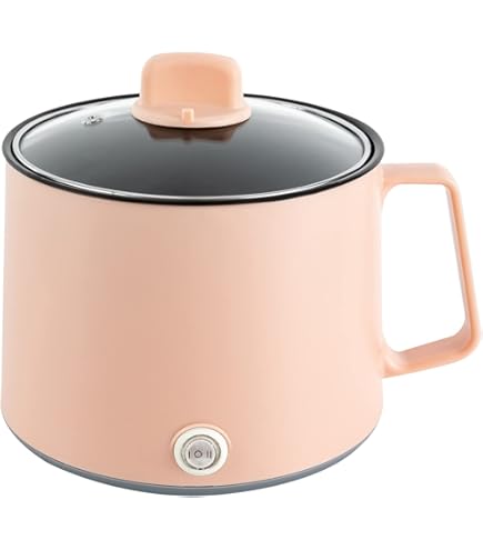 Qussse Elektrischer Multikocher 1,7L - Antihaft Topf Mit Dampfeinsatz & Doppelter Leistung