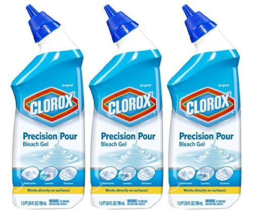 Clorox Precision Pour Bleach Gel, Original Scent, 3 Pack, 72 Ounces Total RS.5773 (71.00% Off) - Amazon Clorox Precision Pour Bleach Gel, Original Scent, 3 Pack, 72 Ounces Total RS.5773 (71.00% Off) - Amazon