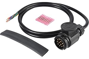 ‎HERTH+BUSS Herth+Buss 51305634 Kabelreparatursatz, Anhängerstecker mit Schrumpf-Quetschverbinder, mit Wärmeschrumpfschlauch, mit Leitung