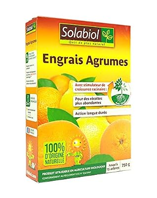 Solabiol SOAGY750 Engrais Agrumes Action Longue Durée | 750 GR, 0.75 liters L, Marron, 16 x 5 x 23 cm