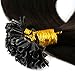 100S Strands 18" 20" 22" Pre Bonded Hair Extensions Keratin U Tip Nail Remy Human Hair Straight, 18"-50g, 02# Dark Brown