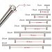 Produktbild 10 x Edelstahlrohr Möbelgriff-Set Stangengriffe Relinggriffe Ø 12 mm (Bohrlochabstand 192 mm)