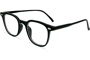 LJCZKA Occhiali Luce Blu Quadrati per Donna Uomo, Montatura Occhiali da Vista Quadrati Affaticamento per Computer Gioco Lettura