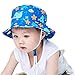 Produktbild Xiton 1PC Deep Sea Creature Baby-Masken-Hut-Justierbare AußEn Sonnenhut Wide Brim Hat UPF 50+ Sonnenschutz-Hut Mit Kinnriemen FüR Kleinkind-Kind-Kinder Spielen (20.5")