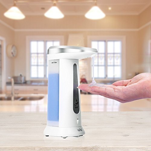 Iafer Automatik Seifenspender Flüssigseifenspender mit integriertem Infrarot – Sensor 340ml Fassungsvermögen - 6