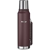 Stevig 1 Camper Klasik Kulplu Sızdırmaz &Ccedil;elik Termos 1.2 LT Dark Plum ST-258