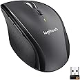 Logitech M705 Marathon Mouse Wireless, Ricevitore USB Unifying 2,4 GHz, 1000 DPI, 5 Pulsanti Programmabili, Durata Batteria d