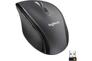 Logitech M705 Marathon Ratón inalámbrico, Receptor Unificador USB de 2,4 GHz, 1000 DPI, 5 Botones Programables, Batería de 3 