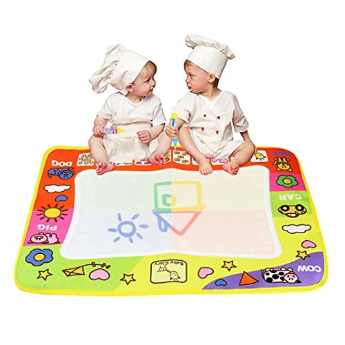 Education Toy,Fortan Aqua Doodle Children Drawing Toys Mat Magic Pen Educational Toy 1 Mat+ 2 Wate