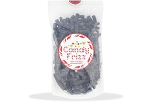 Candyfrizz Selection - Gessetti di liquirizia Bianchi, Neri e Colrati da 1kg o 500g - Incartati e Sfusi (Gessetti neri 1kg)