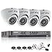 Produktbild Überwachungskamera-Set mit 4 Kanälen von HikVision, 5 MP, Sicherheitssystem, 4K H.265+ 4X Sony, CHIPSET, TVI, Full-HD, Metallgehäuse, IP66, wasserdicht, Innen- und Außenbereich, Dome-Kameras, 20 m, IR, Nachtsicht, P2P, kein HDD, weiß, ds-7204huhi-k1