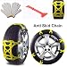 Produktbild D.ragon 6 STÜCKE Auto Schnee Kette Auto Reifen Kette Universal Anti Skid Kette verdickte TPU+Stahlnägel Auto Anti Rutsch Kette Mit Anweisung Schnee schaufeln Handschuhe für Auto Sicherheit