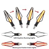 LED Blinker Motorrad mit Tagfahrlicht und Bremslicht.
