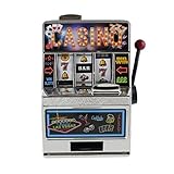 Mister Gadget - MG2000 - Tirelire Machine à Sous, Plastique, Multicouleur, 13.50 x 9.60 x 18.40 cm