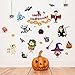 Produktbild Hunpta Happy Halloween Home Haushalt Zimmer Wandaufkleber Mural Decor Decal Abnehmbar (Schwarz)