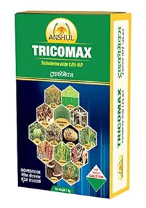 Anshul Tricomax -Certified Organic Bio-Fungicide, Trichoderma viridae to Control Soil borne Diseases of Vegetables, Fruits & Flowering Crops of Your Garden - 1 KG