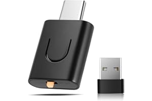 WVOILLTY Adattatore audio USB C aptX 5.4 Bluetooth per PS5/PS5 Pro/Switch/PC/Laptop Plug & Play Wireless Dongle con funzione vivavoce