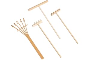 cobee Mini Zen zestaw narzędzi ogrodowych, 4 sztuki, mini świntuch Zen, piasek, świntuch, do domu, biura, stołu, domku dla lalek, zabawka