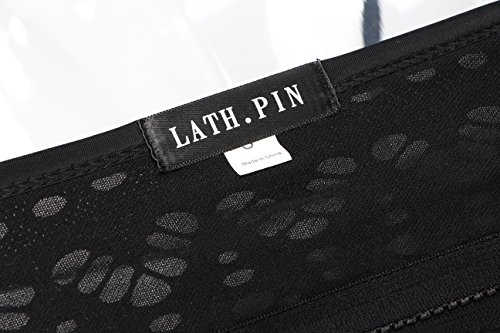 LATH.PIN Damen Einteiler Spitze Badeanzug Schwimmanzug mit Abnehmbarer Schultergürtel - 8