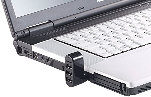 Xystec USB-2.0-Hub mit 3 Ports und microSD-Kartenleser, 180° drehbar - 7