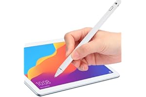 Yctze Penna Stilo Attiva, Penna Touchscreen Universale ad Alta sensibilità, per iOS/per Telefono Android/per Tablet Android/per Tablet Windows, Penna tattile capacitiva(Bianca)
