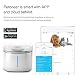Produktbild Petoneer Fresco Smart Haustier-Brunnen-mehrfache Filtration und Reinigung Wasser-Niveau-Alarm TDS-Entdeckungs-Filter-Ersatz-Warnung Fernsteuerungs-Brunnen für Hunde Katzen-2L Kapazität automatische Zufuhr