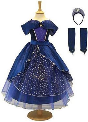 Girls Starcatcher Princess Fancy Dress Costume Ball Gown Party Outfit 9-11 Years