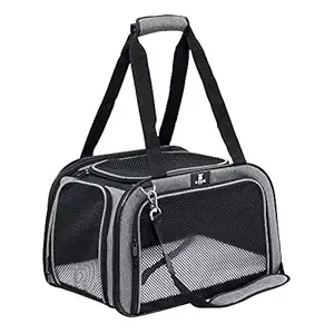 X-ZONE PET Pet Carrier for Dog and Cats, Airline Approved Soft-Sided Pet Travel Carrier,Portable Kennel for Puppies