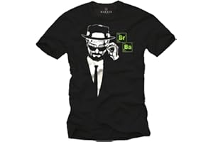 MAKAYA Breaking Bad Koszulka męska Heisenberg Czarna S-XXXL