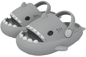 JANGZIIA Zapatillas Tiburón Niño Zuecos Verano Antideslizante para Niños Niñas Transpirable Slip-on Playa Zapatos Sandalias Tiburón Piscina Jardín Zuecos y Mulas