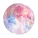 Produktbild Runde Mauspad, EONHUAYU Anti-Rutsch-Gummi-Spiel Mauspad Runde Form Computer PC Home Office-Matte 220 mm x 220 mm x 3 mm (Moon)