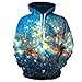 Produktbild LILIHOT MäNner Frauen Mode 3D Print Langarm Bluse Paare Hoodies Sweatshirt Tops Moda Damen Lange äRmel Tasche Kapuzenpullover Pullover Volltonfarbe