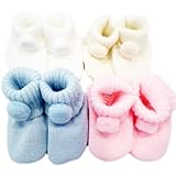 Pom Pom booties bootees Soft Touch (Blue)