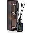 Luxury Reed Diffusers for Home | Aromatherapy Scented | 12 Weeks Long Lasting Fragrance | 5 Thick Natural Rattan Reeds | The Copenhagen Company - Cherry, Cedarwood & Oud (150ml)