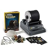 Todo lo que necesitas - máquina de agitación, 9 tipos de piedras preciosas ásperas (0,5 lb), cuatro granos de pulido, fijaciones de joyería, guía didáctica e instrucciones