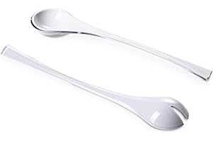 Omada Design Cubiertos de ensalada vajilla moderna, con un efecto sombreado en el exterior, para que su cocina sea práctica y divertida, Trendy Line