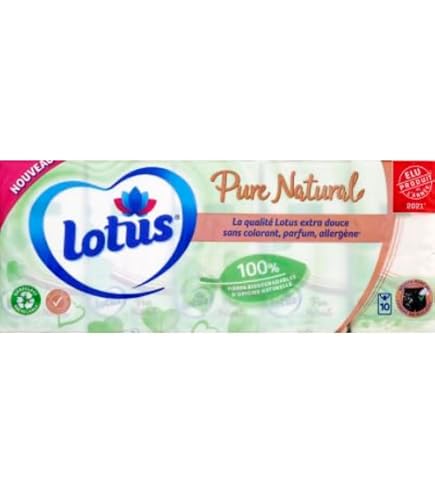 Lotus Sensitive Mouchoirs Boîte - Ultra-Doux Avec Fibres De Coton, 4 Épaisseurs, Lot De 2 Boîtes X 80 (160 Mouchoirs) - Fabriqué En France