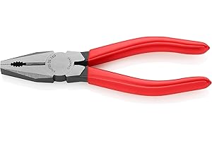 Knipex Szczypce uniwersalne fosforanowane, czarne, z tworzywa sztucznego, powlekane 160 mm 03 01 160
