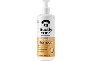 Buddycare Oatmeal Dog Shampoo (500ml) Gentle for Sensitive or Itchy Skin with Aloe Vera to Help Itch Relief Dog Shampoo for Smelly Dogs