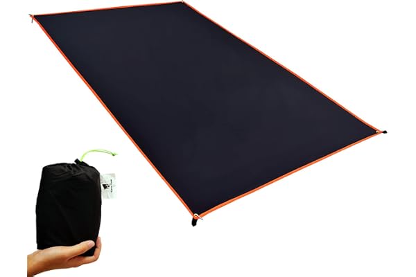 GEERTOP Tapis de Sol imperméable ultraléger pour 1 à 4 Personnes pour Camping, randonnée, Pique-Nique (5 Tailles)