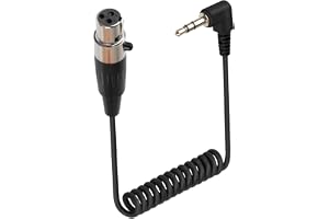 RIIEYOCA 3,5 mm till Mini XLR spiralkabel (3 stift)