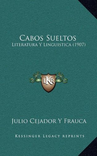 Pdf Cabos Sueltos Literatura Y Linguistica 1907 Epub - 