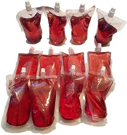 15x 200ml Water Drink Bottles Drinking Pouch Bag Built-in Collapsable Kick &amp; Reusable – Water Spirit Juice