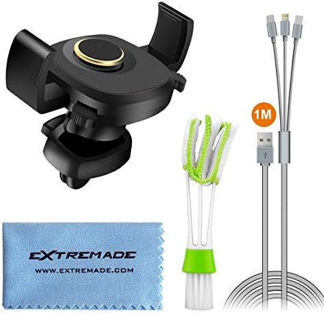 Air Vent Cell Phone Holder, Auto Lock Car Phone Holder Bracket Cradle for iPhone X 8 8 Plus 7 7Plus 6 6 Plus 6s 6s Plus 5s Samsung Galaxy S9 S8 S7 S7 Edge Note 8 Huawei LG Sony HTC or Other Smartphones Auto Clamping Stand Mount