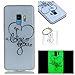 Produktbild Hülle Leuchtende Galaxy S9 (5,8 Zoll) Silikon Etui Handy Hülle Weiche Transparente Luminous TPU Back Case Tasche Schale Leuchten In Der Nacht Für Samsung Galaxy S9 (5,8 Zoll) + Schlüsselanhänger (P) (10)