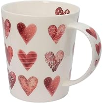 Eigenart Cupti Hearts leichte Tasse aus Fine Bone China Porzellan mit  Henkel, 500ml, 71002 : Amazon.de: Küche, Haushalt \u0026 Wohnen