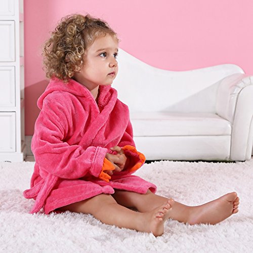 MICHLEY Baumwoll Tier Dinosaurier Stil Bademantel Kapuze Babytuch - 7